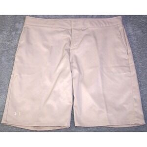 Under Armour Shorts Women's Size 10 33X9.5 Performance khaki‎ Tan Beige